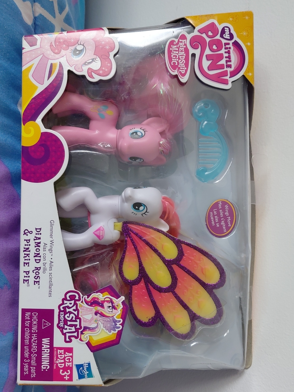 MLP mint in box Pinkie Pie and Glimmer Wings Diamond Rose